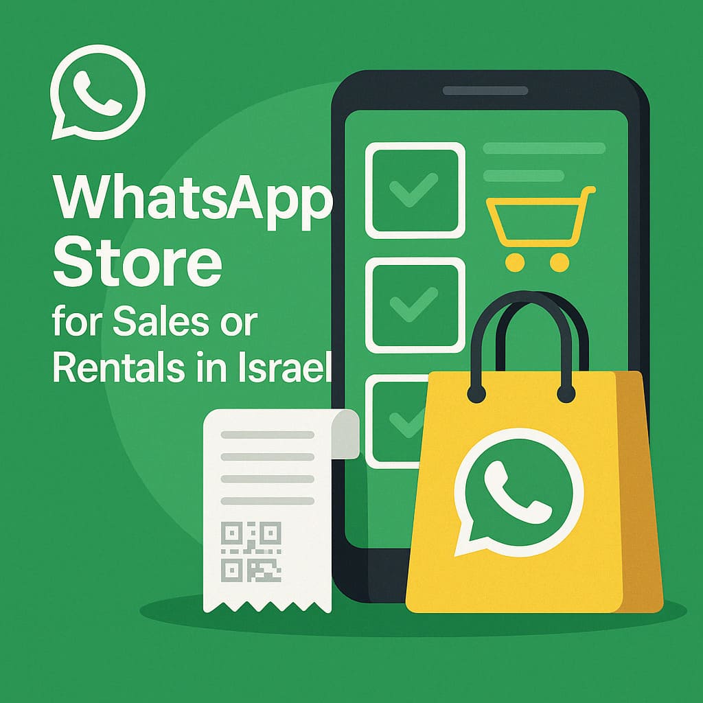 WhatsApp Store for Sales or Rentals in Israel | Sell Directly via Chat